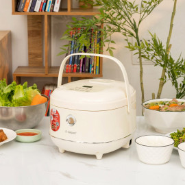 Nồi cơm điện tử lòng Inox 304 liền khối Kalpen R16 1.2L, bảo hành 2 năm