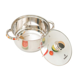 Nồi inox cao cấp 5 đáy Kalpen AR156 size 18cm, bảo hành 5 năm