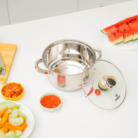 Nồi inox 5 đáy Kalpen AR157 size 20cm, bảo hành 5 năm