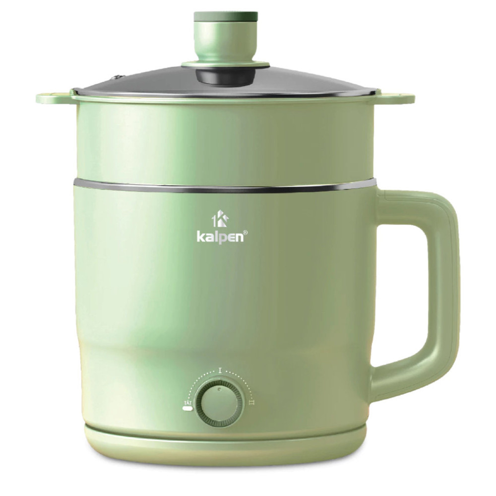 Nồi lẩu điện mini đa năng Kalpen P6G dung tích 1.8L kèm xửng hấp