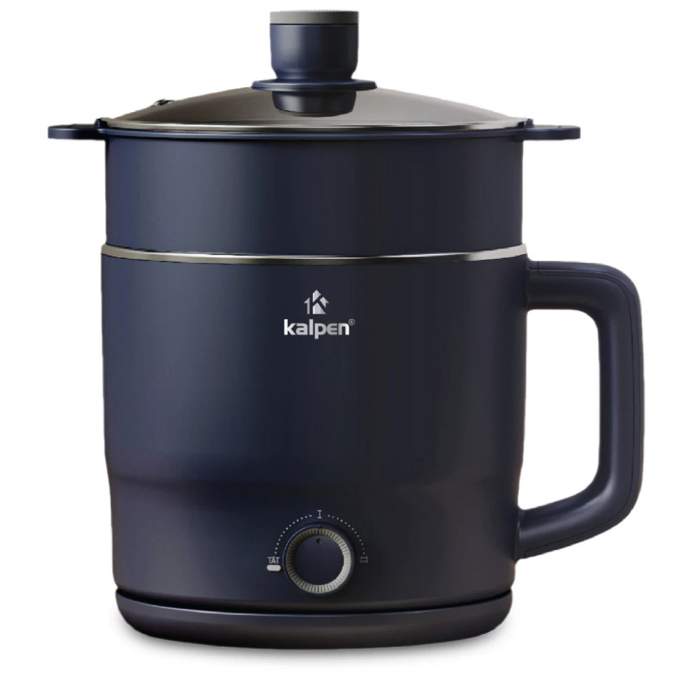 Ca lẩu điện mini đa năng Kalpen 1.8L có khay hấp, chính hãng bảo hành 2 năm