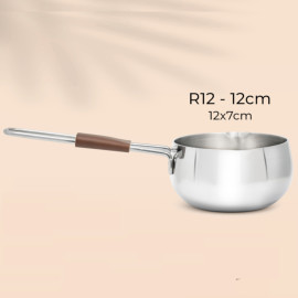 Quánh Inox 3 lớp đúc liền khối miệng rót Kalpen Baby Rinmer size 12cm