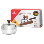 Quánh Inox 3 lớp đúc liền khối miệng rót Kalpen Baby Rinmer size 14cm