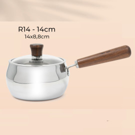 Quánh Inox 3 lớp đúc liền khối miệng rót Kalpen Baby Rinmer size 14cm