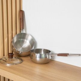 Quánh Inox 3 lớp đúc liền khối miệng rót Kalpen Baby Rinmer size 12cm