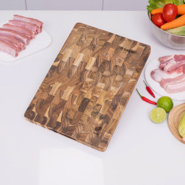 Thớt gỗ Teak tự nhiên Kalpen T7 chữ nhật 25x35x2.5cm