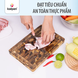 Thớt gỗ Teak tự nhiên Kalpen T7 chữ nhật 25x35x2.5cm