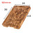 Thớt gỗ Teak tự nhiên Kalpen T7 chữ nhật 25x35x2.5cm
