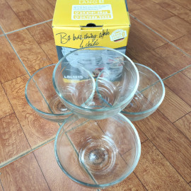 Bộ 4 bát thủy tinh CEREAL Lebenlang LBL1215 chuẩn Đức