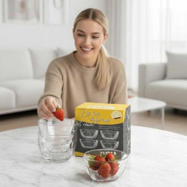 Bộ 4 bát thủy tinh CEREAL Lebenlang LBL1215 chuẩn Đức