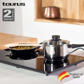Bếp điện từ đôi Taurus Darkfire Double 3500W chuẩn Châu Âu, bảo hành 24 tháng