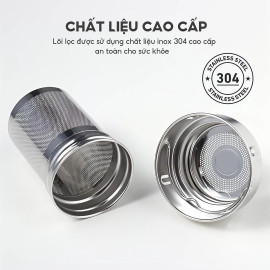 Bình giữ nhiệt Inox 316 Lebenlang LBL1661 dung tích 850ml lõi lọc trà đi kèm