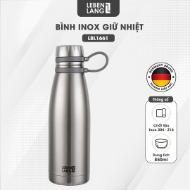 Bình giữ nhiệt Inox 316 Lebenlang LBL1661 dung tích 850ml lõi lọc trà đi kèm