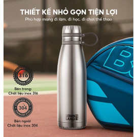 Bình giữ nhiệt Inox 316 Lebenlang LBL1661 dung tích 850ml lõi lọc trà đi kèm