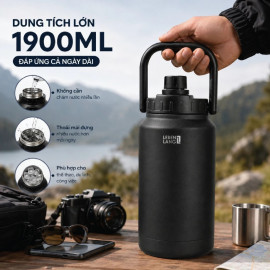 Bình đựng nước giữ nhiệt Inox 304 Lebenlang LBL1806 dung tích 1900ml