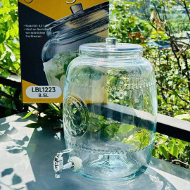 Bình ngâm thuỷ tinh có vòi rót 8.5L Lebenlang LBL1223 chuẩn Đức