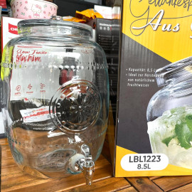 Bình ngâm thuỷ tinh có vòi rót 8.5L Lebenlang LBL1223 chuẩn Đức