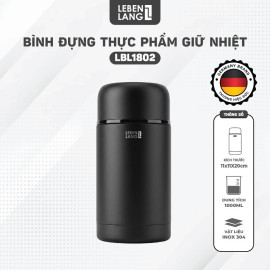 Bình ủ cháo giữ nhiệt Inox 304 Lebenlang LBL1802 dung tích 1000ml
