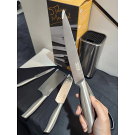 Bộ dao kéo nhà bếp 5 món Lebenlang LBL1956 chuẩn Đức tặng hộp cắm