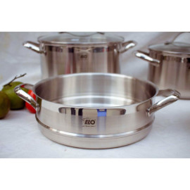 Bộ 3 nồi 1 chảo kèm xửng hấp Inox 18/10 ELO Montana 6048 hàng nhập khẩu Đức