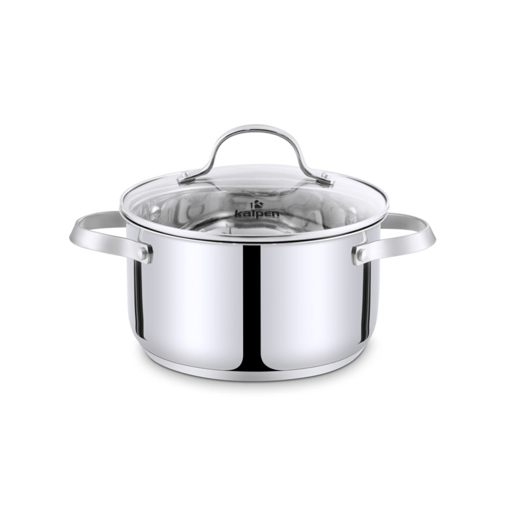 Nồi inox 5 đáy Kalpen Lermat 16cm, bảo hành 10 năm