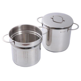 Bộ nồi luộc mỳ ống và xửng hấp Inox 304 WMF Mini Pasta 18cm chuẩn Đức