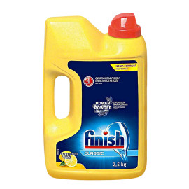 Bột rửa chén Finish Dishwasher Power Powder 2,5 kg hương chanh, nhập khẩu Ba Lan