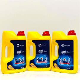 Bột rửa chén Finish Dishwasher Power Powder 2,5 kg hương chanh, nhập khẩu Ba Lan
