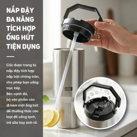 Cốc giữ nhiệt inox 304 Lebenlang LBL2473, dung tích 1.2L, có quai xách