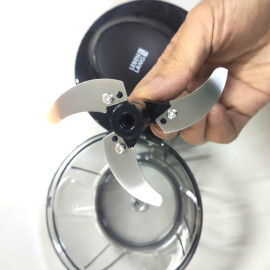 Dụng cụ xay tỏi ớt, thực phẩm Lebenlang LBL3939 450ml, lưỡi thép, dây rút tiện lợi