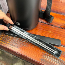 Hộp cơm giữ nhiệt 4 ngăn inox 304 Lebenlang Đức LBT856, dung tích 2.2L kèm đũa