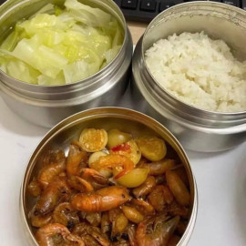 Hộp cơm giữ nhiệt 4 ngăn inox 304 Lebenlang Đức LBT856, dung tích 2.2L kèm đũa