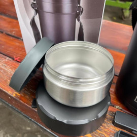 Hộp cơm giữ nhiệt 4 ngăn inox 304 Lebenlang Đức LBT856, dung tích 2.2L kèm đũa