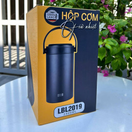 Hộp cơm giữ nhiệt 3 tầng Inox 304 Lebenlang LBL2019 dung tích 2.4L