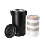 Hộp cơm giữ nhiệt 3 tầng Inox 304 Lebenlang LBL2019 dung tích 2.4L