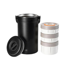Hộp cơm giữ nhiệt 3 tầng Inox 304 Lebenlang LBL2019 dung tích 2.4L