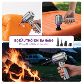 Máy hút bụi cầm tay không dây Lebenlang LBL1663, tích hợp hút & thổi 2 trong 1