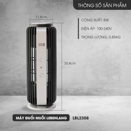 Đèn bắt muỗi Lebenlang LBL2308 thông minh tự động bật tắt