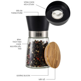 Dụng cụ xay tiêu thủy tinh Lebenlang LBL9595 dung tích 170ml