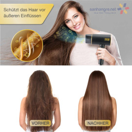 Máy sấy tóc Ion gấp gọn Lebenlang Đức LBH3088G công suất 2100W bảo hành 2 năm