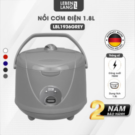 Nồi cơm điện 1.8L Lebenlang LBL1936 công suất 700W màu ghi
