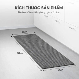 Thảm trải sàn siêu thấm nước Lebenlang LBL8585 size 120x45cm
