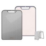 Thớt 2 mặt Inox 304 và nhựa lúa mạch kháng khuẩn Germatek GE-0235 chuẩn hàng Đức