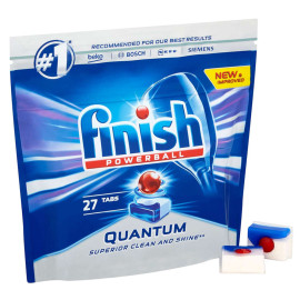 Gói 27 viên rửa chén bát Finish Powerball Quantum hàng nhập khẩu Đức