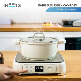 Bếp từ đơn HAATZ Hàn Quốc CIM260 công suất 2100W, 9 mức nhiệt, bảo hành 2 năm