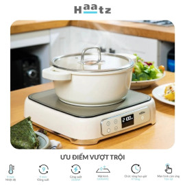 Bếp từ đơn HAATZ Hàn Quốc CIM260 công suất 2100W, 9 mức nhiệt, bảo hành 2 năm