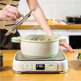 Bếp từ đơn HAATZ Hàn Quốc CIM260 công suất 2100W, 9 mức nhiệt, bảo hành 2 năm