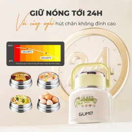 Bình đựng thức ăn giữ nhiệt inox 316 Gume GM-F11 dung tích 560ml nhỏ gọn tiện lợi