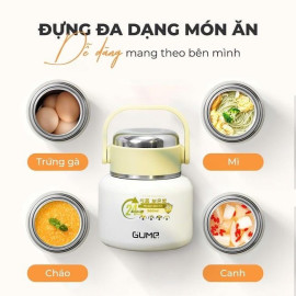 Bình đựng thức ăn giữ nhiệt inox 316 Gume GM-F11 dung tích 560ml nhỏ gọn tiện lợi