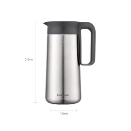 Bình đựng nước Inox 304 Lock&Lock có quai cầm dung tích 1.4 lít LHC7002SLV
